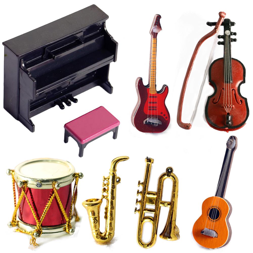 Musical Instrument Gif - دمية مصغرة الآلات الموسيقية 1/12 مقياس