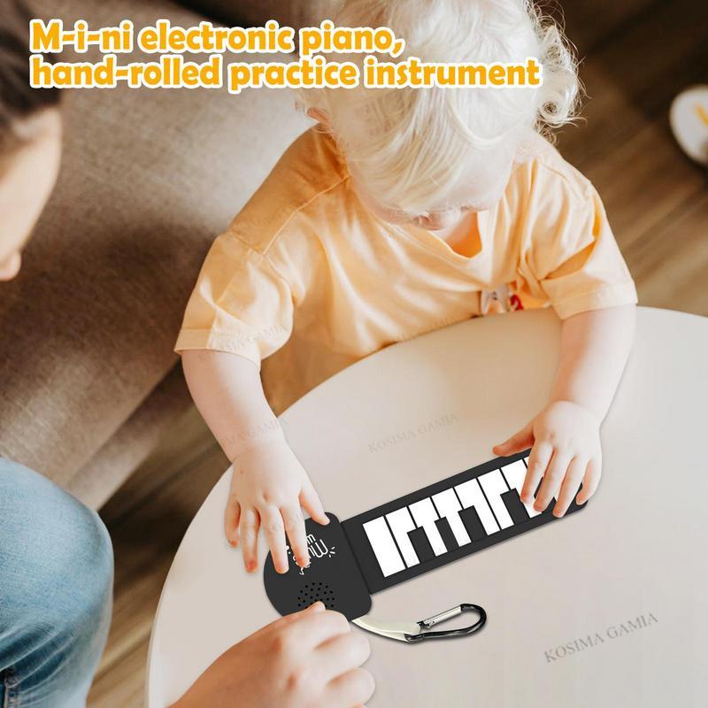 Musical Instrument Names - بيانو إلكتروني قابل للطي من السيليكون،