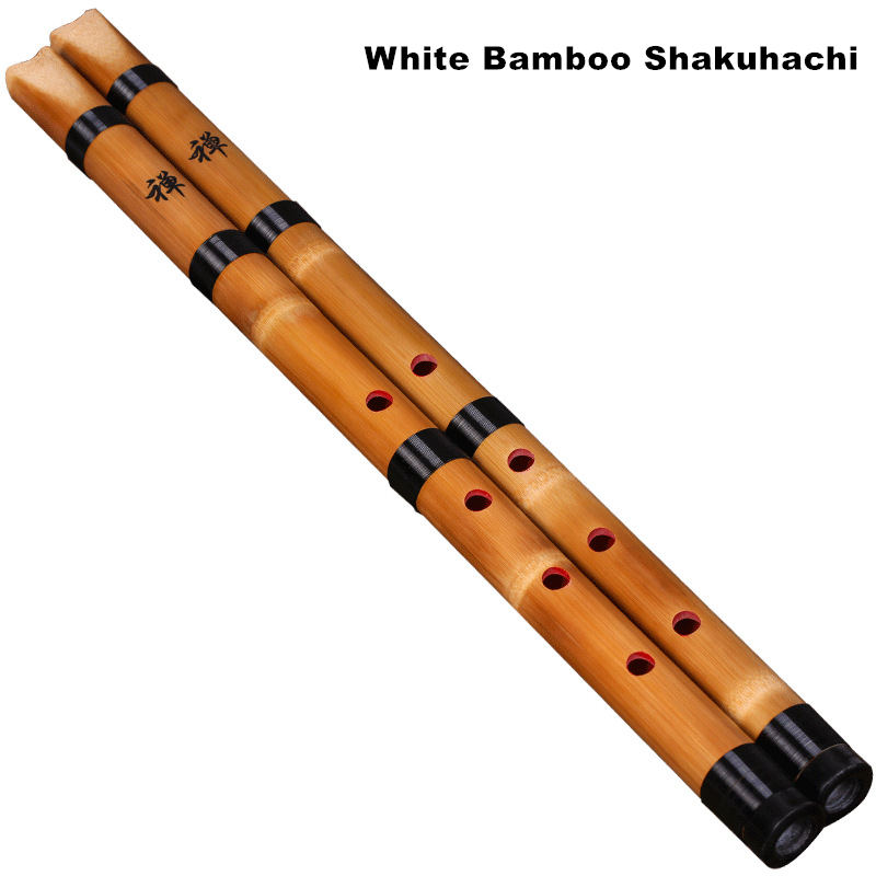 Musical Instrument In Japanese - اليدوية الخيزران الأبيض الطبيعي شاكواتشي تشيبا
