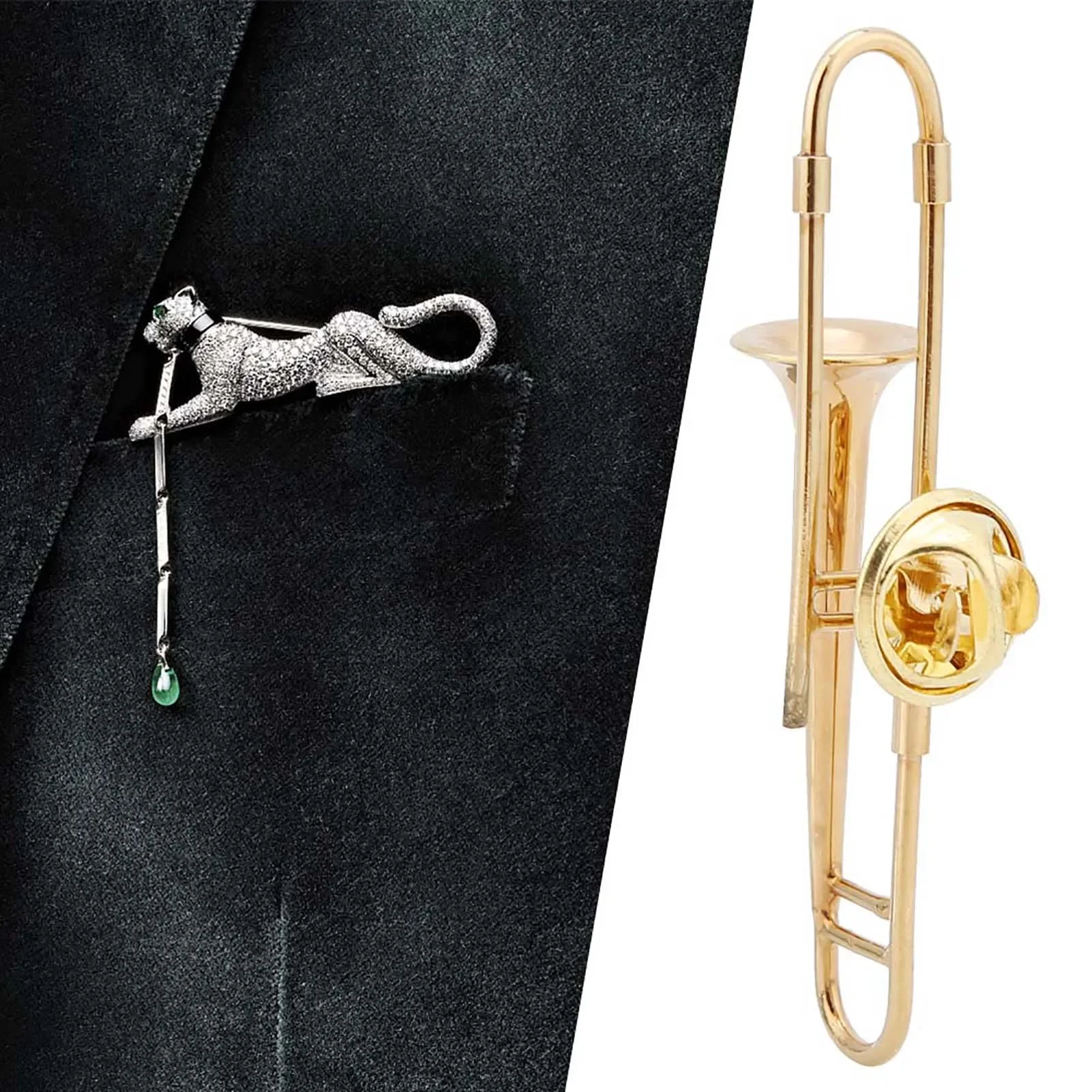 Musical Instrument Jewelry - سلسلة الموسيقى الآلات الموسيقية الصلبة المينا