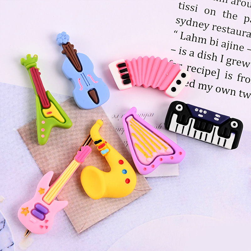 10 قطع من الراتنج الكرتوني الل - مراجعة Musical Instrument Jewelry وسعره