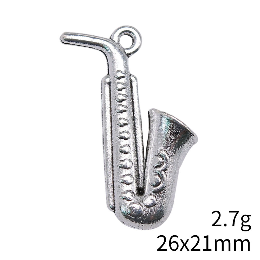 20 قطعة من قلادات الساكسفون ال - مراجعة Musical Instrument Jewelry وسعره