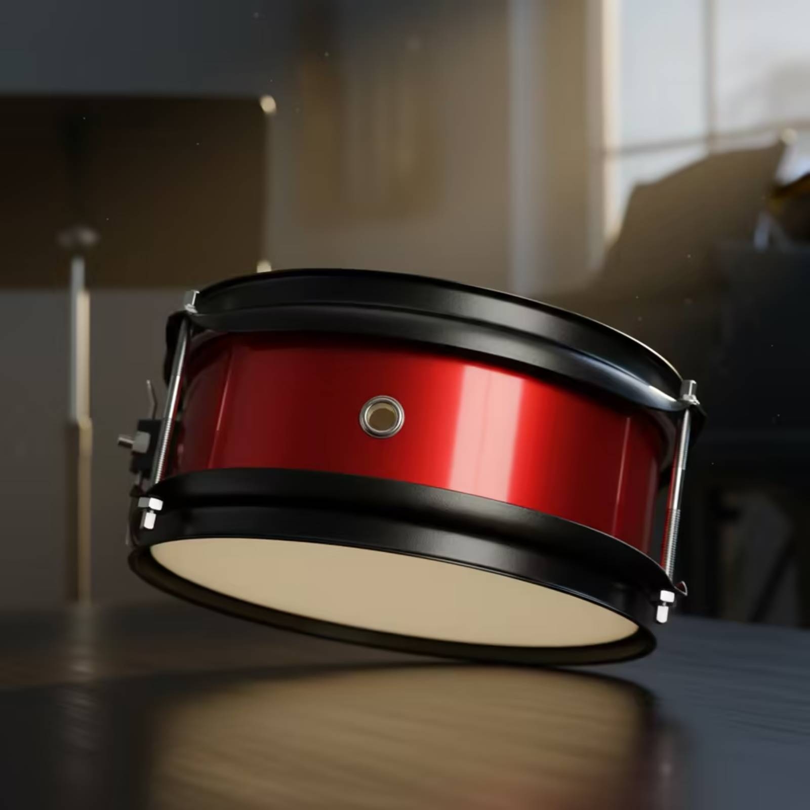 طبلة مارش مدمجة ذات هيكل خشبي، - مراجعة Musical Instrument Percussion وسعره