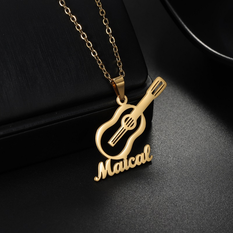 قلادة جديدة مخصصة على شكل آلة  - مراجعة Musical Instrument And Name وسعره