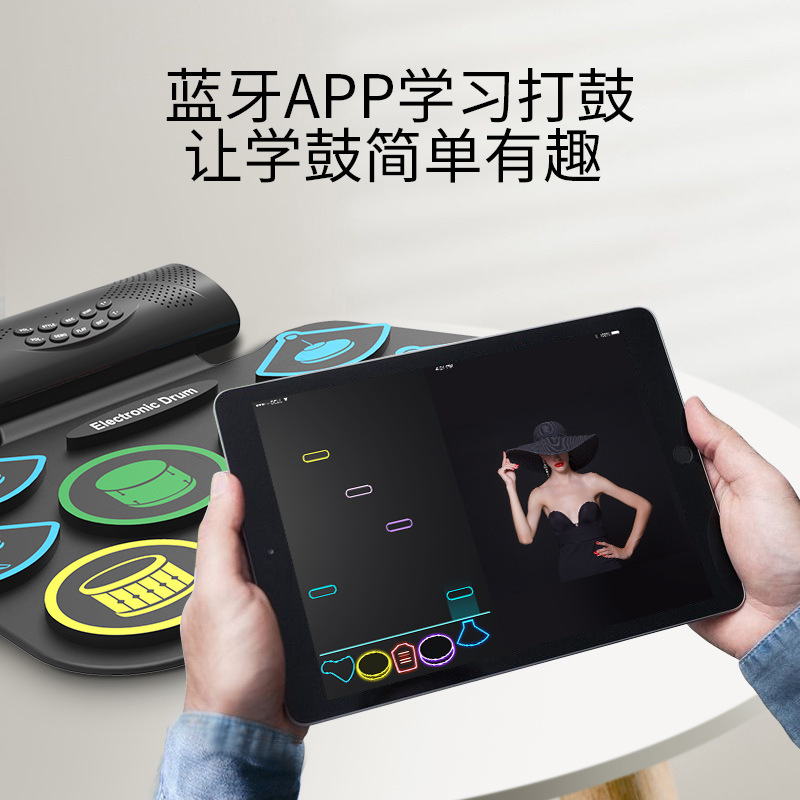 طبل إلكتروني محمول MD862MC للأ - مراجعة Musical Instrument Percussion وسعره