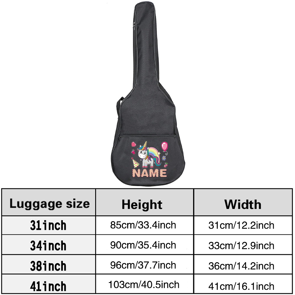 تخصيص اسم حقيبة الغيتار 36-41  - مراجعة Musical Instrument And Name وسعره