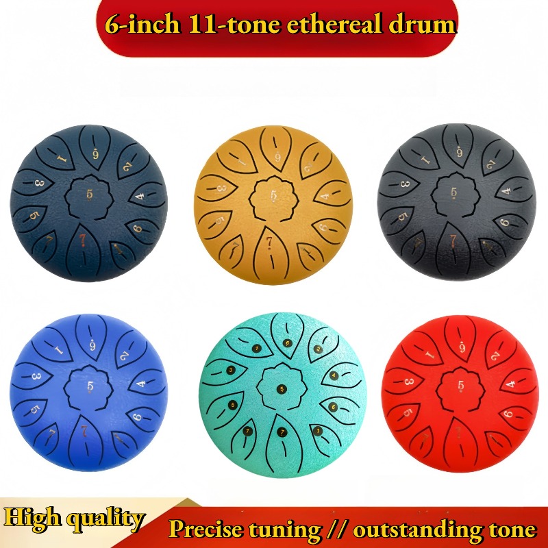 طبل إثيري 6 بوصات بـ 11 نغمة،  - مراجعة Musical Instrument Percussion وسعره