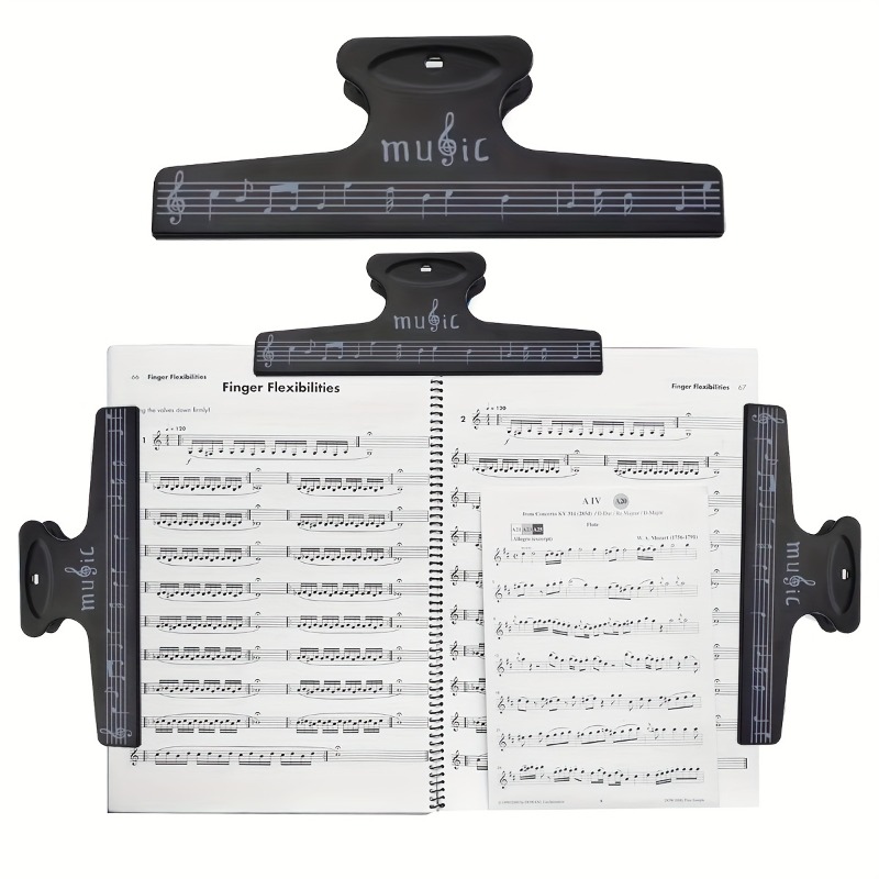 مشبك نوتات موسيقية، مشبك أوراق - مراجعة Musical Instrument Book وسعره