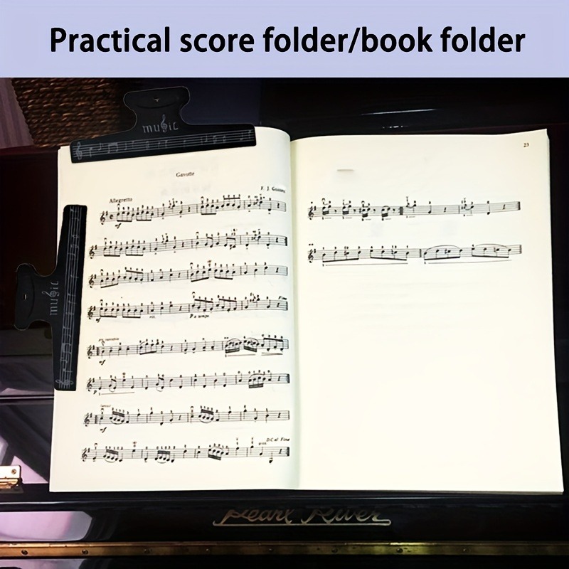 مشبك نوتات موسيقية، مشبك أوراق - مراجعة Musical Instrument Book وسعره